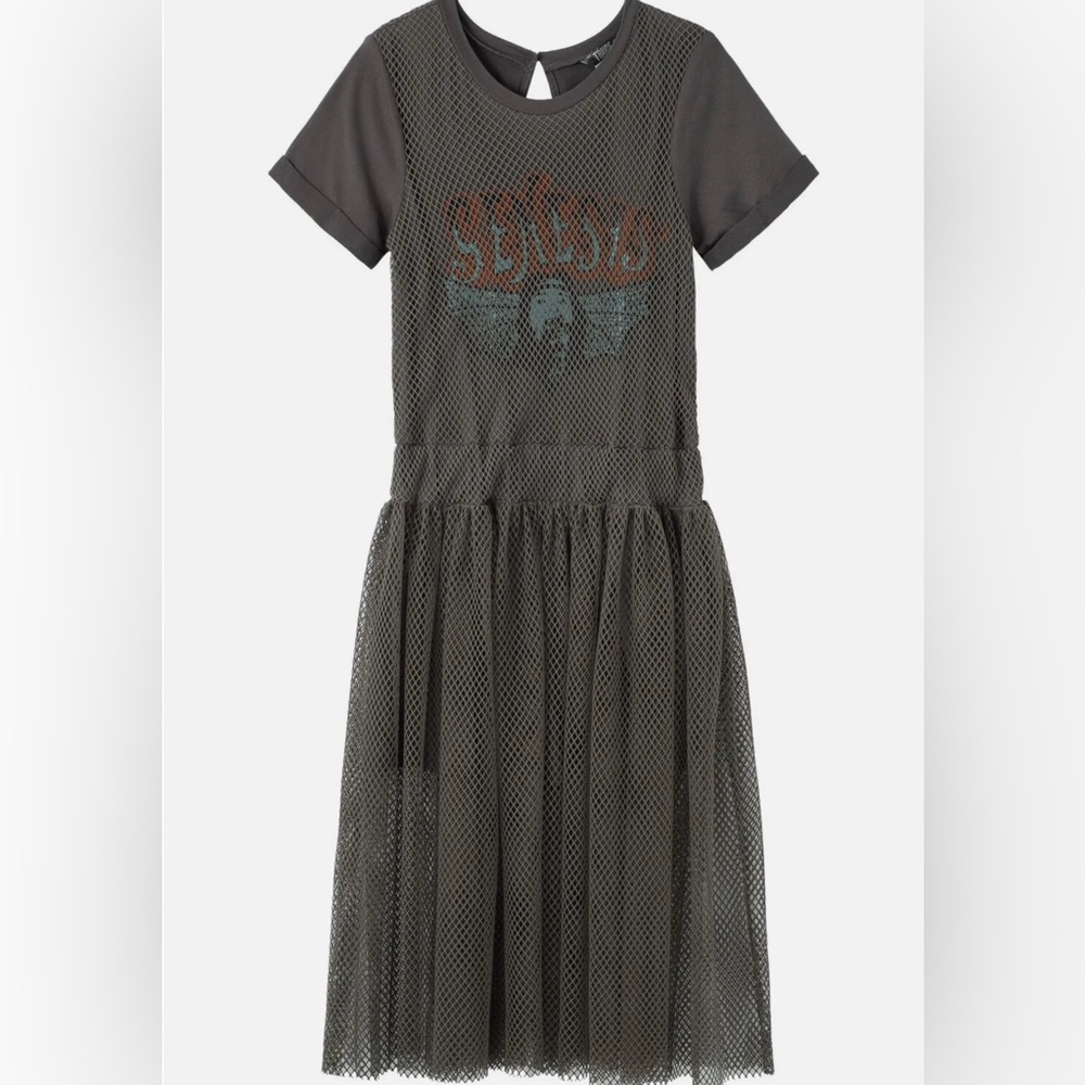 Truce Romper with Mesh Overlay Skirt